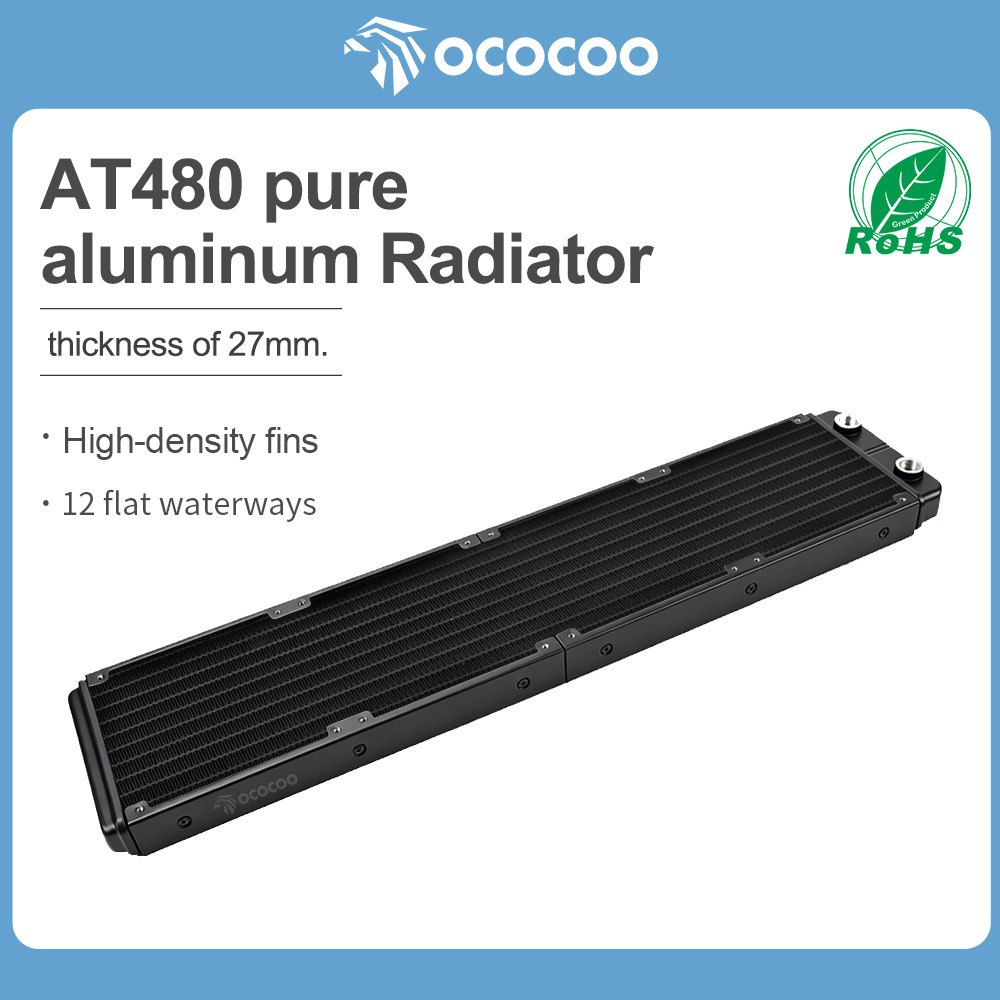 Bonsai Wire Aluminum - OCOCOO ชุดระบายความร้อนด้วยน้ำสำหรับพีซี ขนาด 480 มม. แผ่นระบายความร้อนอะลูมิเนียมแบบฟันเฟือง
