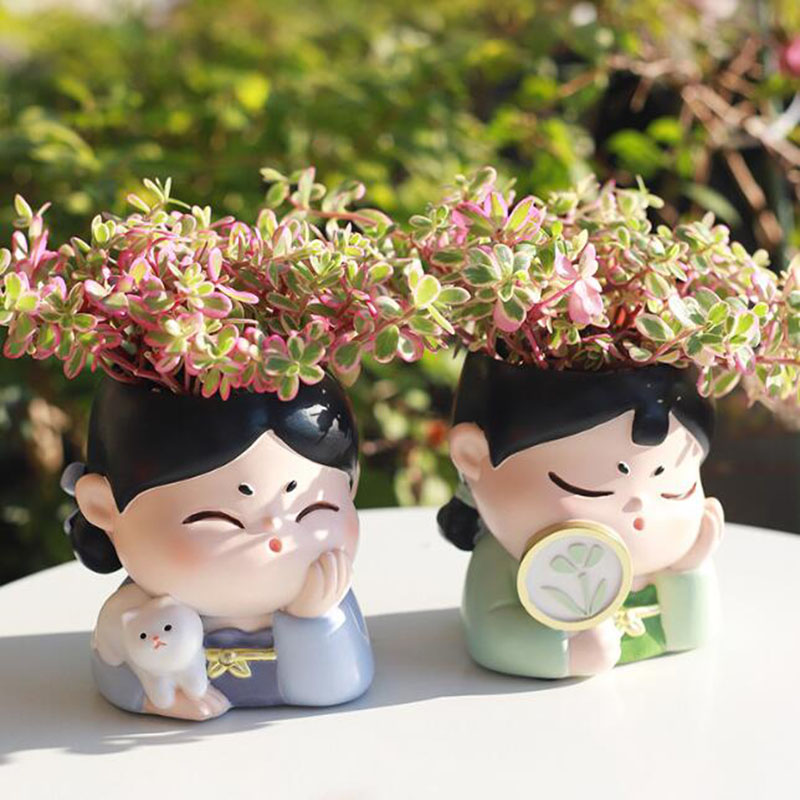 เรซิ่น Tang Dynasty Lady Nurse - Bonsai Garden Nursery บทวิจารณ์และราคา