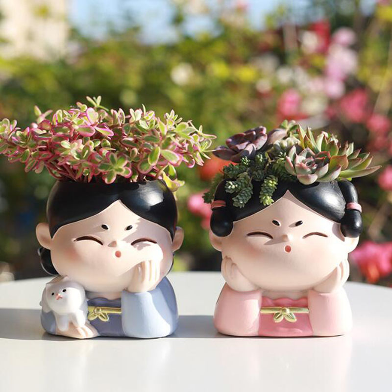 เรซิ่น Tang Dynasty Lady Nurse - Bonsai Garden Nursery บทวิจารณ์และราคา