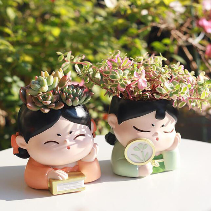 เรซิ่น Tang Dynasty Lady Nurse - Bonsai Garden Nursery บทวิจารณ์และราคา