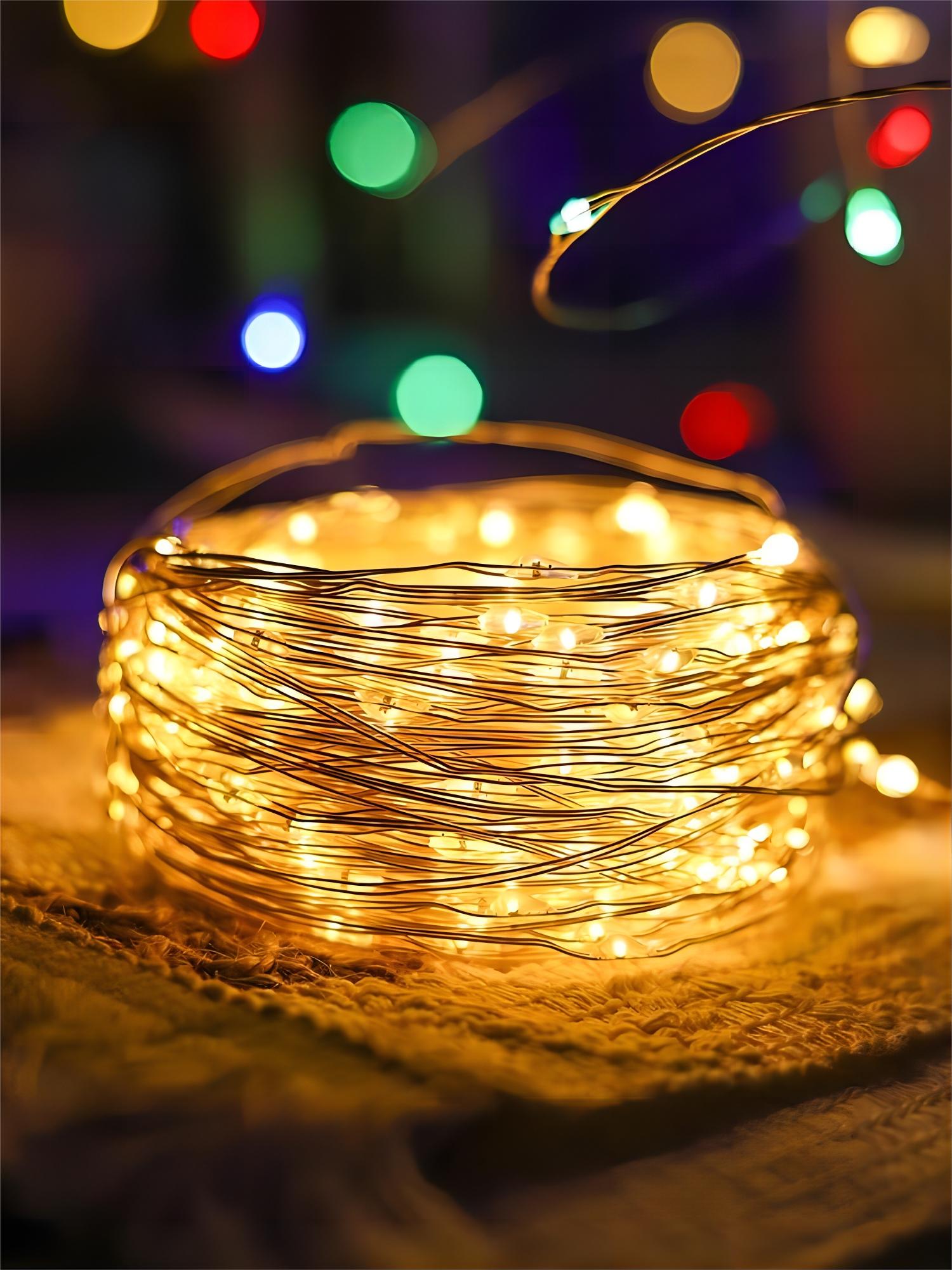 สายไฟลวดทองแดง50LED 5ม. สีขาวอ - Copper Wire Roll บทวิจารณ์และราคา