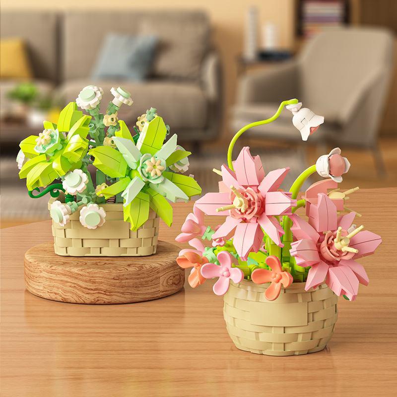DIY MOC Potted Rose Sunflower  - Bonsai Garden Experts บทวิจารณ์และราคา
