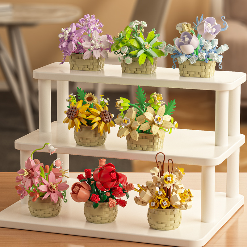 DIY MOC Potted Rose Sunflower  - Bonsai Garden Experts บทวิจารณ์และราคา
