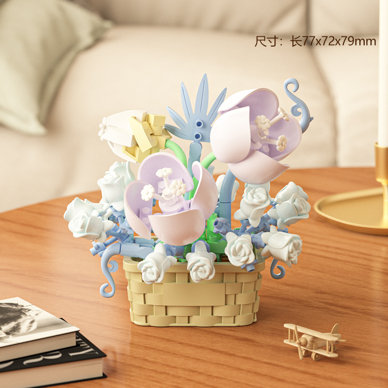 DIY MOC Potted Rose Sunflower  - Bonsai Garden Experts บทวิจารณ์และราคา