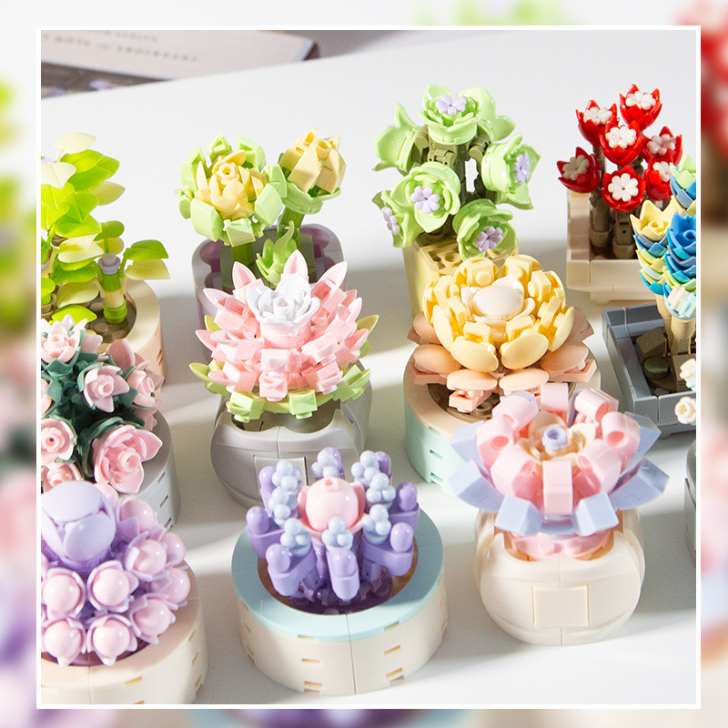 DIY MOC Potted พืช Succulents  - Bonsai Garden Experts บทวิจารณ์และราคา
